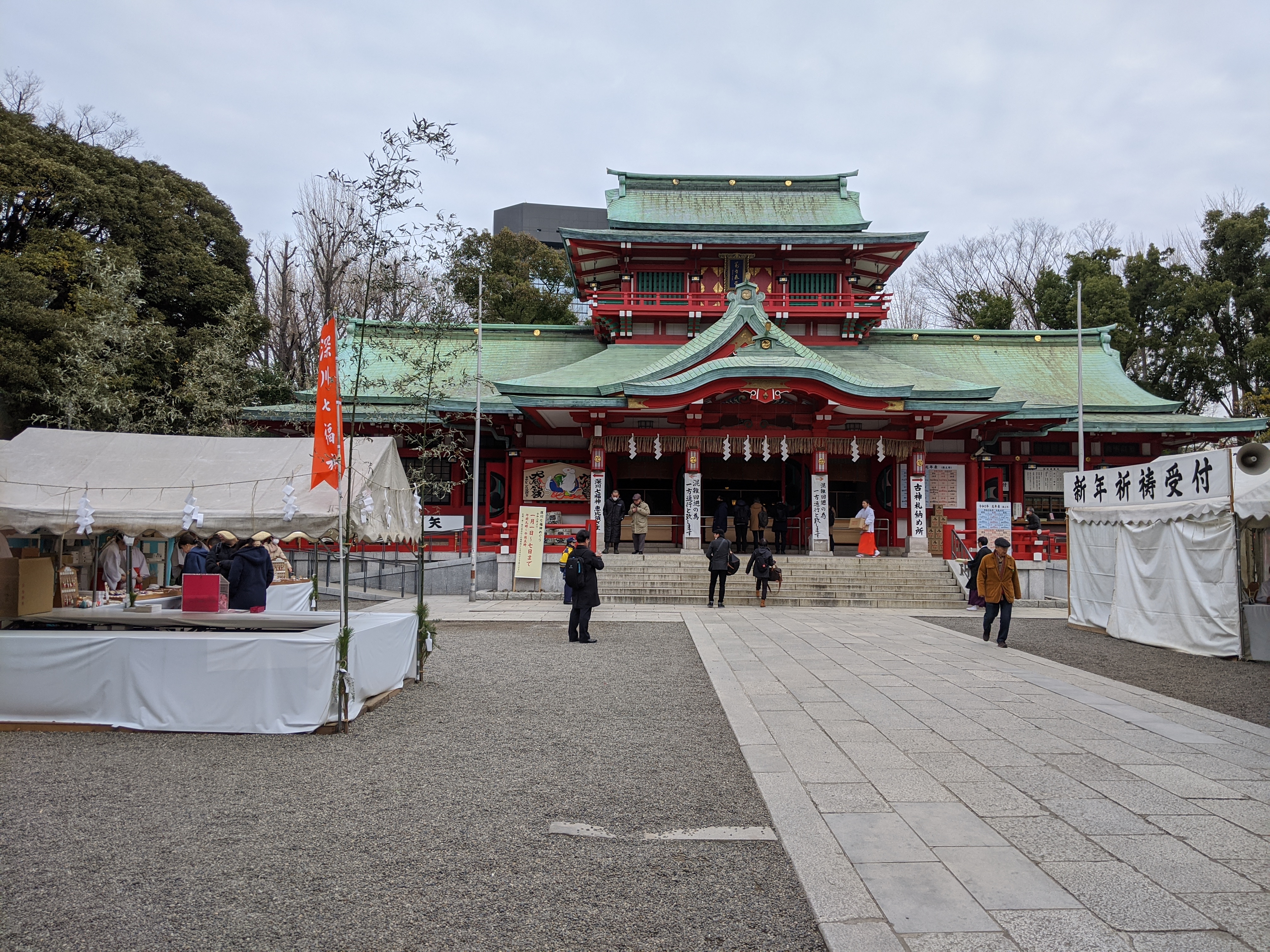 ２０２０年富岡八幡宮に初詣に行きました。